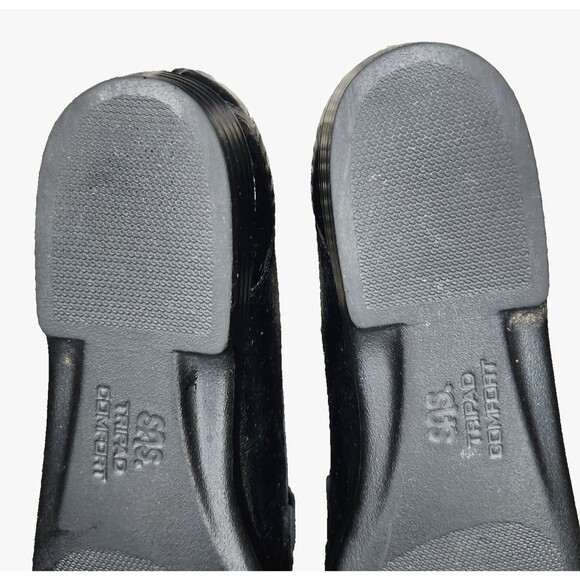 SAS Metro Leather Loafer Women's Sz 9 S Horse Bit Black Patent Comfort Slip On - Picture 7 of 7
